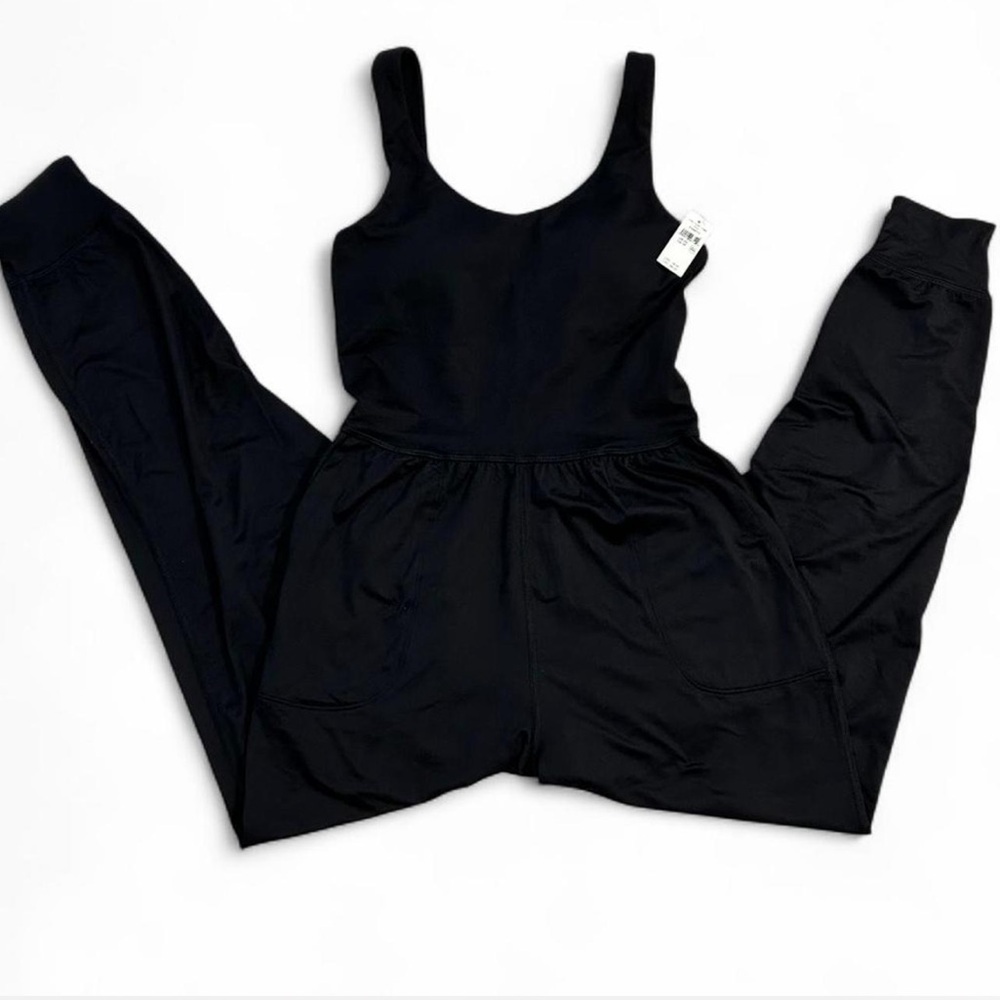 Aerie Offline Black Jogger Jumpsuit, NWT, Women’s Size XS - Picture 3 of 8